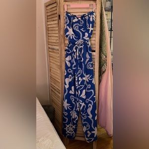 Lilly Pulitzer strapless jumpsuit